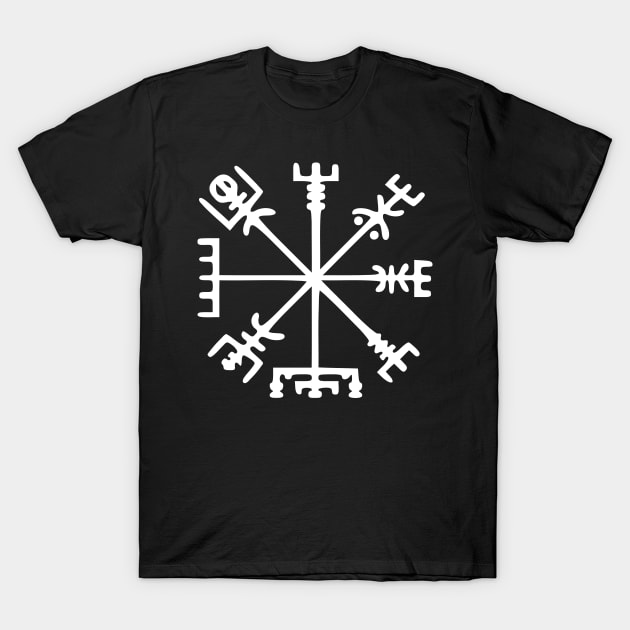 Vegvísir [Viking Compass] T-Shirt by tinybiscuits